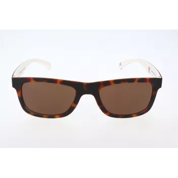Adidas Men's AOR005 saulesbrilles – melns rāmis, pelēkas lēcas, 54 mm