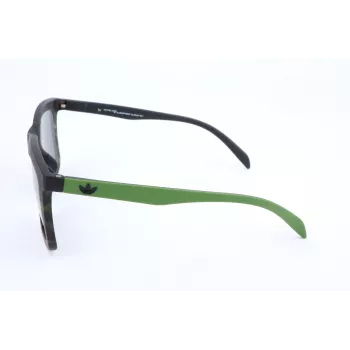 Adidas Men's AOR015-140030 Saulesbrilles - Melns Rāmis, Pelēkas Lēcas, 53mm