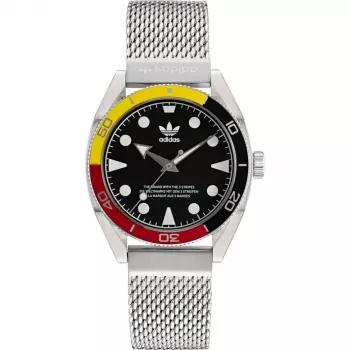 Adidas vīriešu digitālais pulkstenis AOFH22502 42mm ar melnu silikona siksniņu