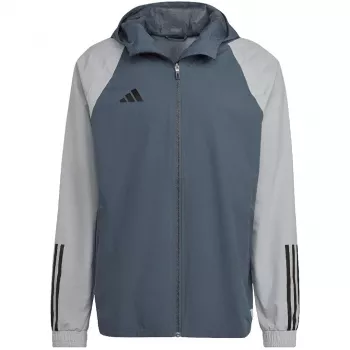 adidas Tiro 23 Competition All-Weather vīriešu jaka Grey HU1320