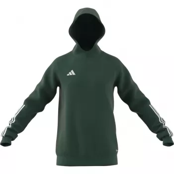 adidas Tiro 23 sacensību jaka ar kapuci zaļa HU1348