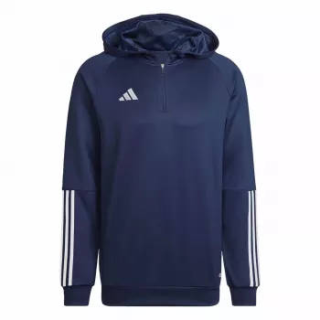 adidas Tiro 23 Competition Hoodie Vīriešu Navy Blue Reciklēts Poliesters AEROREADY Futbola Treniņu Džemperis