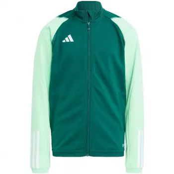 adidas Tiro 23 sacensību treniņu džemperis bērniem komandas zaļš HU1314