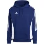 adidas Tiro 24 sporta jaka ar kapuci komandas karaliski zila