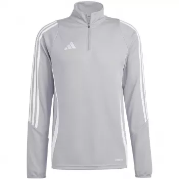 adidas Tiro 24 treniņjaka pelēkbalta IS1041 2XL vīriešu sporta krekls