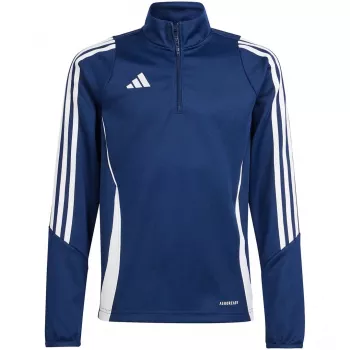 adidas Tiro 24 treniņu tops bērniem džemperis tumši zils IR9360 izmērs 140