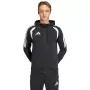 adidas Tiro 26 League Sweat pilna rāvējslēdzēja kapuce vīriešiem, melna, S izmērs