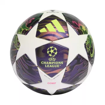adidas UCL 25/26 Final Competition Futbola bumba 4. izmērs Balta/Violeta/Sudraba JX9096