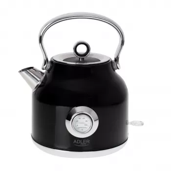 Adler AD 1346B Elektriskā tējkanna 1.7 L, 2200 W, melna, metāliska