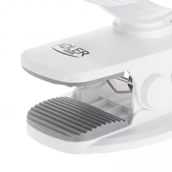 Adler AD 7335 Uzlādējams Klipējams Galda Ventilators, 6W, 12,7 cm, 3 ātrumi, Svārstības, Balts