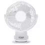 Adler AD 7335 Uzlādējams Klipējams Galda Ventilators, 6W, 12.7 cm, 3 ātrumi, Svārstības, Balts