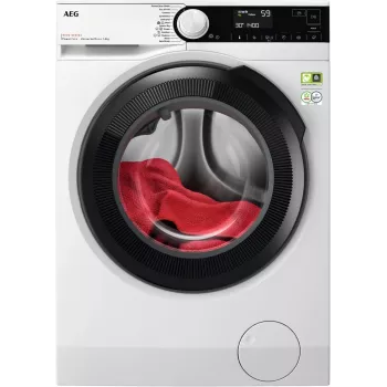 AEG LFR83844VE priekšējās ielādes veļas mašīna, 8 kg, 1400 apgr./min, balta