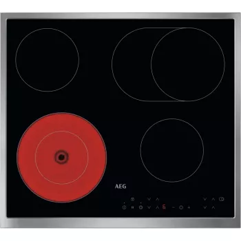 AEG NRN64A06XB Brīvstāvošā Indukcijas Plīts, 60 cm, 4 Zonas, Skārienvadība, PowerBoost
