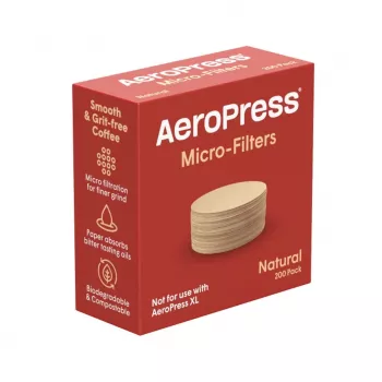 AeroPress papīra mikro-filtri dabīgi 200 gab.
