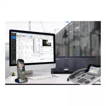 AGFEO ES 730 IT IP komunikāciju sistēma (PBX) – 100 abonenti, 100 SIP līnijas, 30 VoIP zvanu, Gigabit Ethernet, USB, Firewall, VPN, UC-Suite, CTI, Web GUI