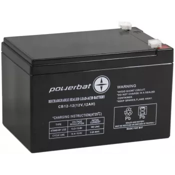 AGM POWERBAT CB 12V 12Ah Akumulators