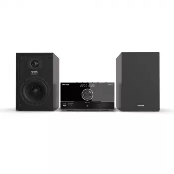 Aiwa MSBTU-600 50W Bluetooth CD Micro Hi-Fi System ar FM radio, USB, Aux-in, LED displeju un tālvadības pulti, Melns