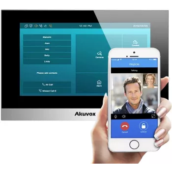 AKUVOX C313W-2 Video Door Phone Monitor 7 collu Touch Screen Android 6.0 PoE
