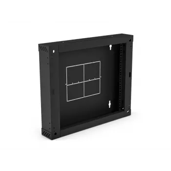 ALANTEC Aizmugurējā Sekcija 100 mm Eņģu/Sverama Divu Sekciju Skaņiem SW-6U-600-450-01-C, Melna