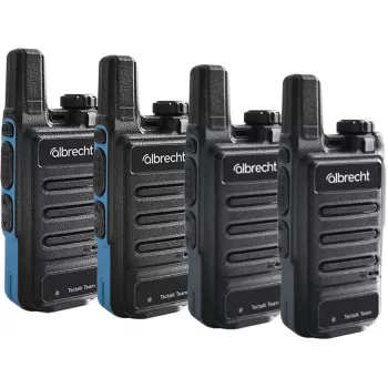 ALBRECHT Tectalk 4 Team PMR446 komplekts ar 4 radio un koferi