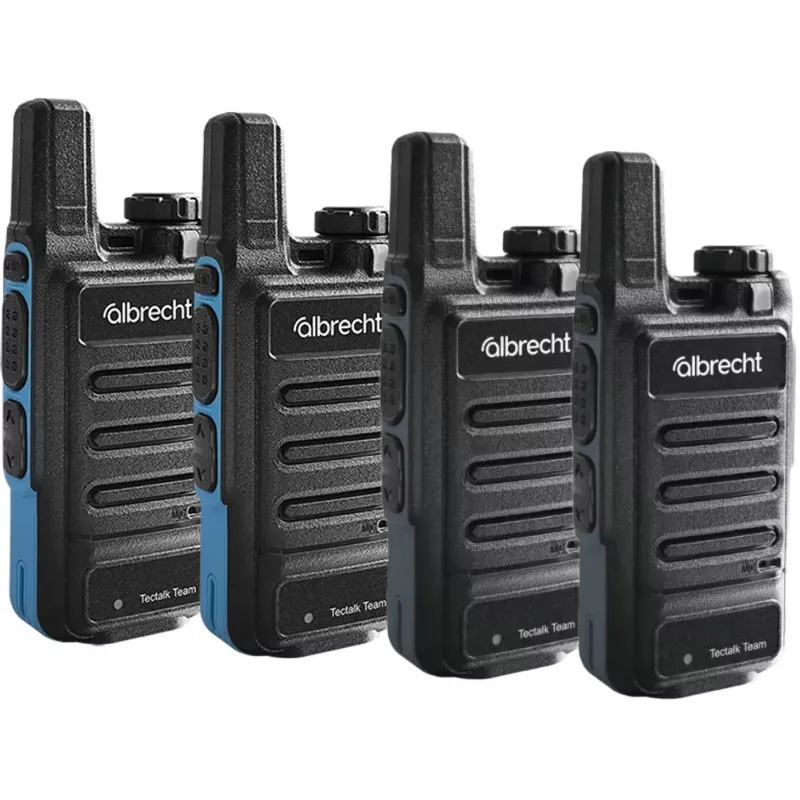 ALBRECHT Tectalk 4 Team PMR446 komplekts ar 4 radio un koferi