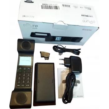 Alcatel ePure Iconic DECT bezvadu telefons (melns)