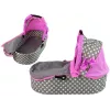 ALICE Baby Doll Stroller 2-in-1 Carrycot Bag Pink Stars