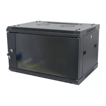 ALLNET 19 inch Sienas skapis 12U 450mm Melns Izjauktā veidā SMA sērija