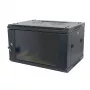 ALLNET 19 inch Sienas Skapis 15U 1-Daļas 600mm Dziļums Melns Plakanā Iepakojumā SMA Sērija