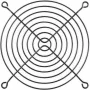 Alphacool 120mm ventilatora restes melns (10337)