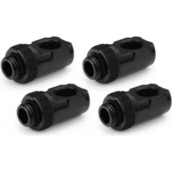Alphacool Apex Grip 90° rotējošs adapters G1/4 vīriešu uz sieviešu, melns, 4 gab. 14932