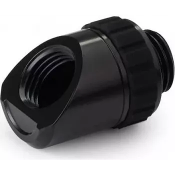 Alphacool Apex Grip 45° leņķa adapters AG/IG G1/4 pagriežams melns (14808)