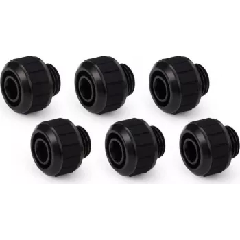 Alphacool Apex Grip kompresijas savienotāji 13/10mm G1/4 melni, 6 gab. komplekts (14920)