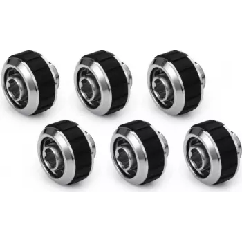 Alphacool Apex Grip kompresijas savienojumi 16/10mm G1/4 Chrome - 6 gab. 14924