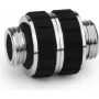 Alphacool Apex Grip Double Nipple Adapter G1/4 vītne uz vītni, rotējošs, hromēts 14918