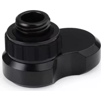 Alphacool Apex Grip Offset savienotājs 16mm G1/4 vīriešu uz sieviešu rotējošs melns 14813