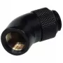 Alphacool HF 45° rotējošais leņķa adapters G1/4 vītne uz G1/4 vītni - Deep Black 17051