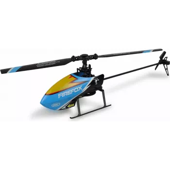 Amewi AFX4 XP radiovadāms helikopters RTF 2.4GHz 6 kanālu ar 6 asu žiroskopu, bezsuku galveno motoru, augstuma noturēšanu, LiPo 7.4V 700mAh, zils/melns