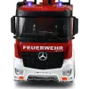 Amewi Mercedes-Benz ugunsdzēsēju mašīna ar pacēlāju 1:18 RTR 2.4GHz ar ūdens smidzinātāju