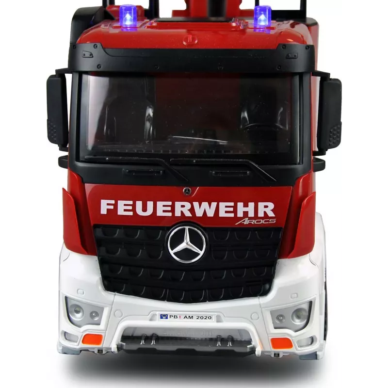 Amewi Mercedes-Benz ugunsdzēsēju mašīna ar pacēlāju 1:18 RTR 2.4GHz ar ūdens smidzinātāju