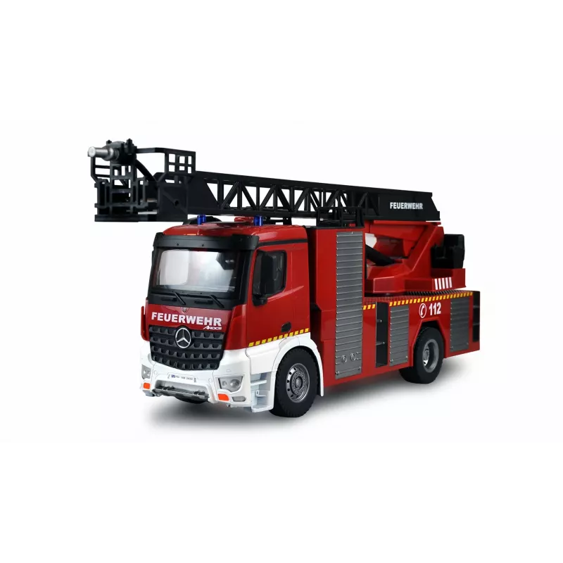 Amewi Mercedes-Benz ugunsdzēsēju mašīna ar pacēlāju 1:18 RTR 2.4GHz ar ūdens smidzinātāju