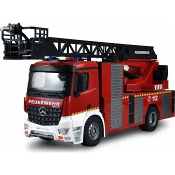 Amewi Mercedes-Benz ugunsdzēsēju mašīna ar pacēlāju 1:18 RTR 2.4GHz ar ūdens smidzinātāju