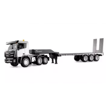 AMEWI RC būvlaukuma traktors ar zemo piekabi 1:24 RTR