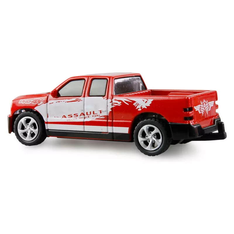 AMEWI RC Pickup Die Cast ar zirgu piekabi 1:64 RTR sarkans (22681)