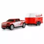 AMEWI RC Pickup Die Cast ar zirgu piekabi 1:64 RTR sarkans (22681)