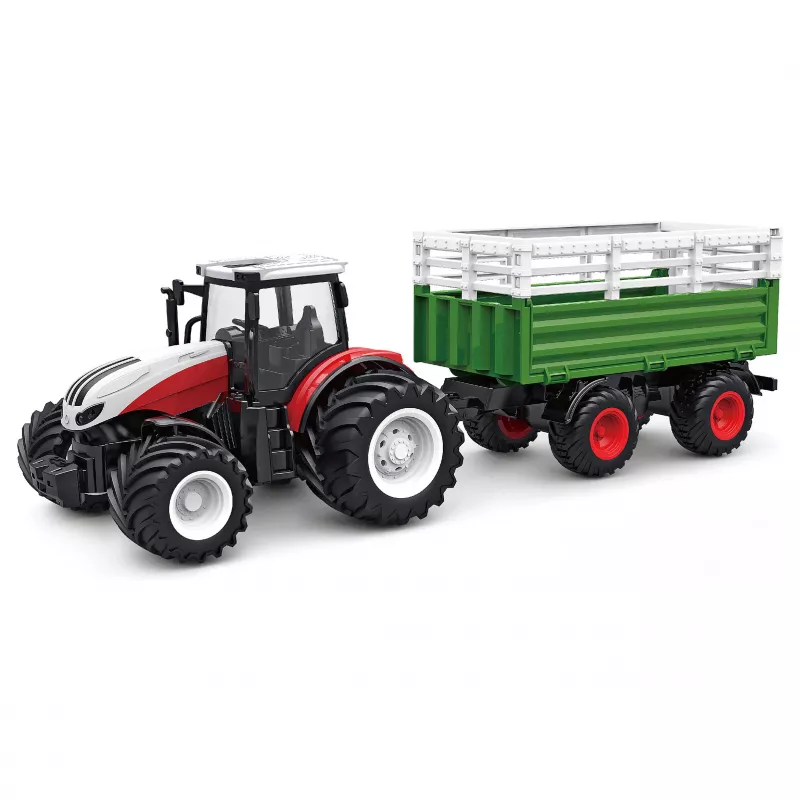 AMEWI RC traktors ar lopu piekabi 1:24 mērogā 4WD 2.4GHz tālvadības mašīna (22601)