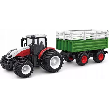AMEWI RC traktors ar lopu piekabi 1:24 mērogā 4WD 2.4GHz tālvadības mašīna (22601)