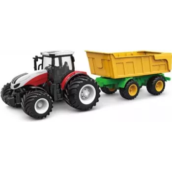 AMEWI RC traktors ar nolaižamu piekabi 1:24 mērogā 2,4GHz 6 kanālu Li-Ion 500mAh