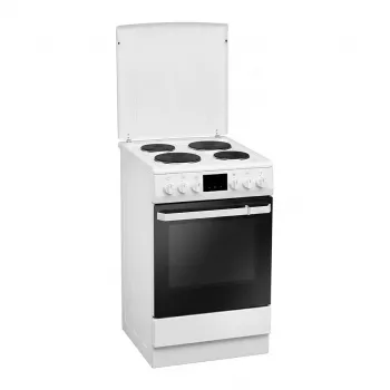 Amica SHE 11545W brīvi stāvoša elektriskā plīts 50 cm balta A energoklase
