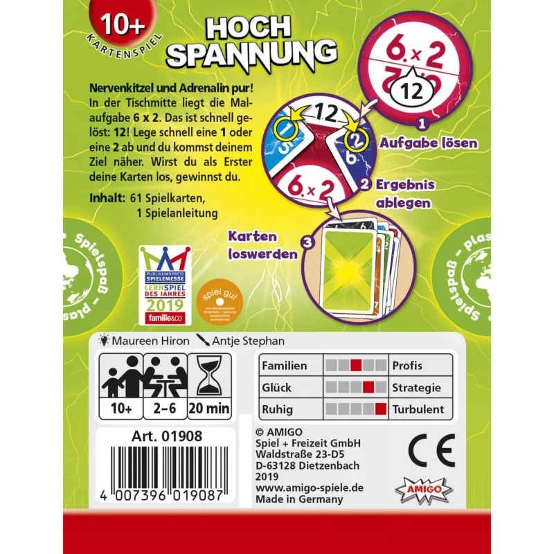 AMIGO Hochspannung kāršu spēle